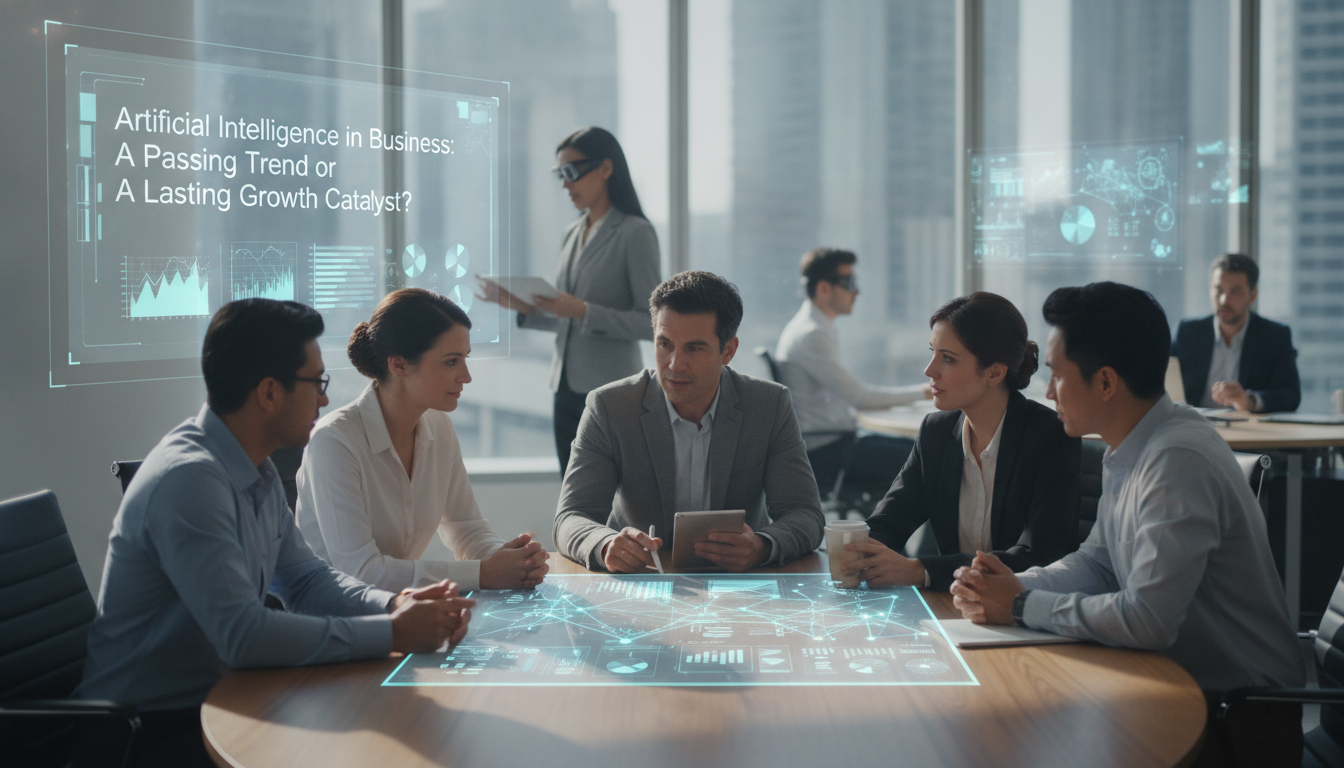 découvrez comment l'intelligence artificielle transforme les entreprises, au-delà d'une simple tendance, en un moteur durable de croissance et d'innovation.